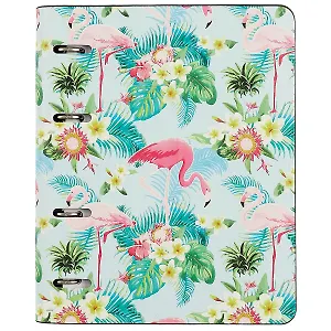 Тетрадь на кольцах в клетку InFolio, Flamingo, 120 листов