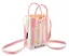 Сумочка вязаная с застежкой Бантики (розовая) (12х18х6) (текстиль) (12-Yiheng-0610) — 3108912 — 3