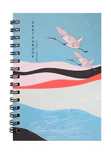 Скетчбук А5 60л "Японский пейзаж" 120г/м2, тв. обложка, софт. тач, евроспираль