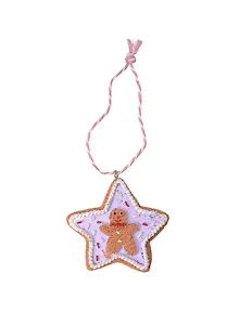 Новогоднее подвесное украшение Пряник Звездочка (6x6) (94587)
