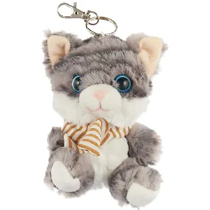 Брелок Кот с шарфиком и кольцом (14см)