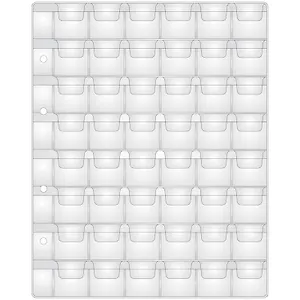 Лист для монет на 48 ячеек (28*28), 200*250мм