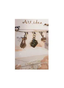 Заготовка для декора Art idea Кулон "Подарочек" метал. 1см QA-1848"