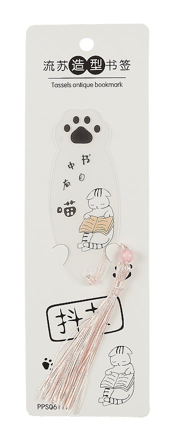 Закладка для книг «Cats», пластик, с кисточкой, в ассортименте 2987061 — 1