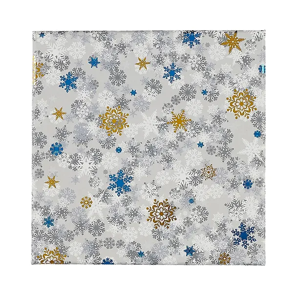 Коробка подарочная "Snowflaces" 15,5*15,5*6,5см, Новый год, картон 2982027 — 1