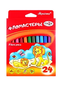 Фломастеры Гамма, "Мультики", 24 цвета