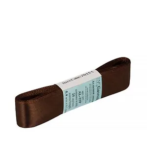 Лента атласная ТМ Gamma 25мм ( 1 ) AL-25P 5,4м №154 т.коричневый