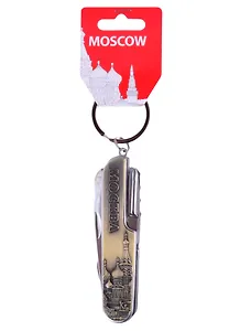 Мультинож-брелок Москва мет.цв.бронза (148-19-01-BR)