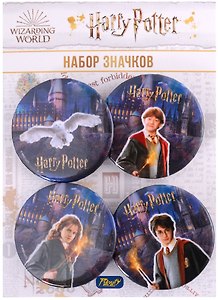 Набор значков «Гарри Поттер», 4 штуки