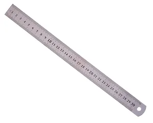 Линейка 30см металлическая, GoodMark