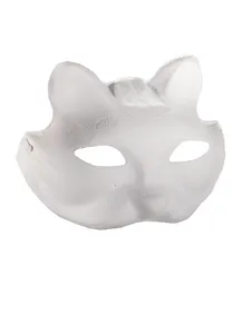 Маска из папье-маше с резинкой Лиса (11-24559-J7) (21х16,5 см)