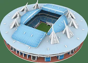 Сборная модель, 3D пазл, стадион большой Зенит Арена СПб, 197 дет., 31*31*9,9см