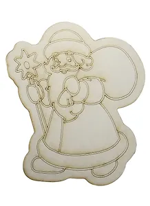 Трафарет с магнитом Дед Мороз № 1 (148х210) (MG-004) (3+) (Песочный мир)