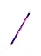 Карандаш Colorful style violet, чернографитный HB с ластиком — 253571 — 1