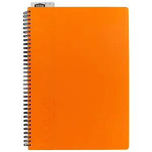 Тетрадь в клетку Stila, Neon Orange, А4, 96 листов