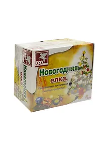 Набор Новогодняя елка (39527) (трубочки/25шт+соединители/15шт+бумага/36полос+губка+клей+горшок+декор. элементы) (8+) (коробка)