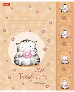 Тетрадь в клетку Hatber, "Приключения кота Пирожка", 18 листов, в ассортименте