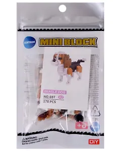 Конструктор "Собака породы Бигль", 178 элементов, пластик, во флоупаке