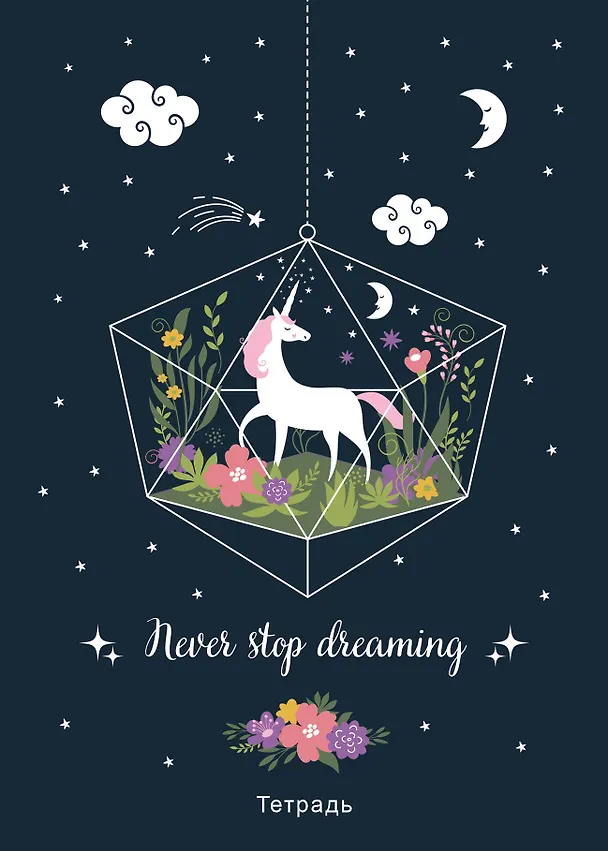 Тетрадь общая. Never stop dreaming! (А5, 48 л., мягкая обложка) 2909923 — 1