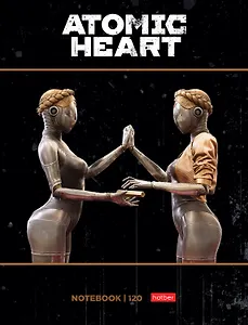 Папка-обложка для тетради со сменными блоками А5 "Atomic Heart" 2 кольца, глянц.ламин.