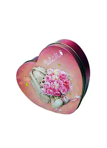 Шкатулка-сердце подарочная Зайка Ми розовая (15х13х4,5) (ЖС-02)