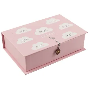 Шкатулка-книга с пуговицей картон S Облачка Dream big (18,5х12х5см) (12-Kairui-RZ-S2-0001-11)