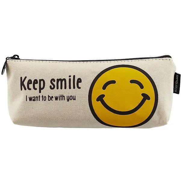 Пенал на молнии «Смайлы: keep smile», 19 х 8 см 2585890 — 4