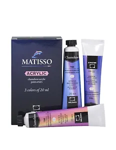 Краски акриловые 03цв 20мл хамелеоны, к/к, Малевичъ