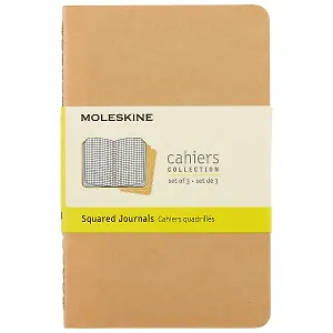Набор книг для записей Moleskin Cahier Journal Pocket, 3 штуки, мягкая обложка, 32 листа, А6