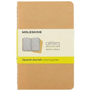 Набор книг для записей Moleskin Cahier Journal Pocket, 3 штуки, мягкая обложка, 32 листа, А6 240939
