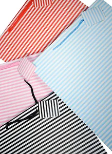 Пакет подарочный бумажный А3 42*32*11.5 "Мелкая полоска", нейтр., мат. ламинат, Kairui