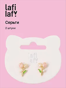Сережки Букеты (2шт) (латунь) (12-253004-С59) (Lafilaf)