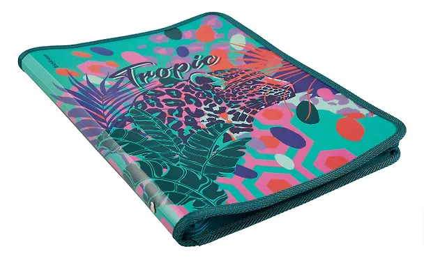 Папка для тетрадей A4+ "Tropical" молния с трех сторон, пластик, Erich Krause 3021095 — 4