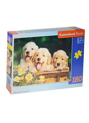 Пазл 180 MIDI B-018062 Три щенка (32х23см) (7+) (коробка) (Castorland) 2448579