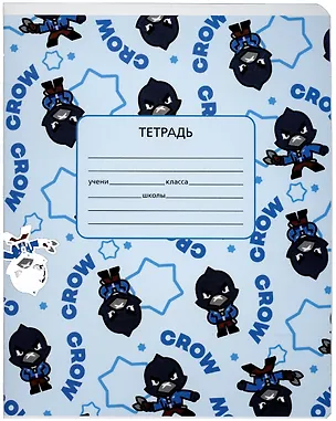 Тетрадь в клетку Premiere Publishing, Brawl Stars, 12 листов, в ассортименте 2905420