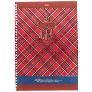 Тетрадь в клетку Hatber, "Шотландка", А4, 100 листов 237319