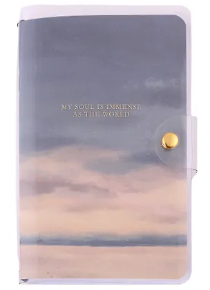 Записная книжка 108*175 32л+32л "View", небо, пласт.переплет, кнопка, линия+клетка 2897791