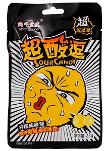 Леденцы кислые NEW WELLLAND Sour Candy со вкусом лимона, 23г