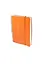 Записная книжка А6 80л лин. "ORANGE" спираль, пластик.обл., резинка, ярко-оранжевая, stila — 230026 — 1