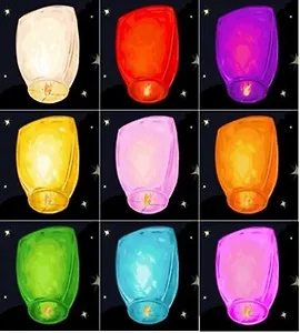 Небесный Фонарик бриллиант средний 8 цветов