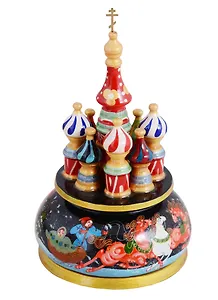 ГС Храм музыкальный черный (дерево) (19х15) (3883603)