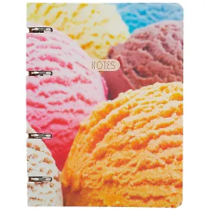 Тетрадь на кольцах в клетку Listoff, Ice cream, 120 листов