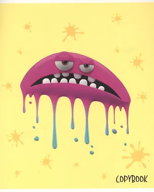 Тетрадь в клетку Listoff, "Смешные кляксы", 48 листов, в ассортименте 2900975