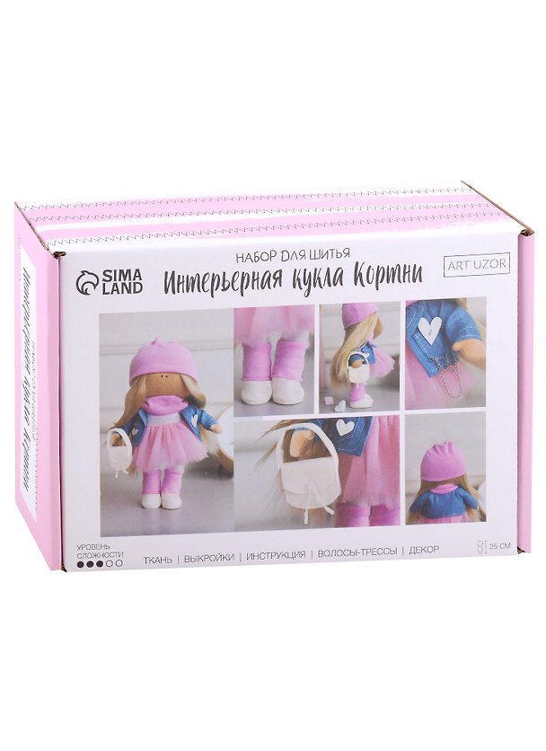 Набор для шитья Арт Узор. Интерьерная кукла «Кортни» 2934914 — 1