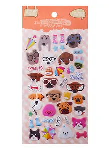 Наклейки из PU собаки YLS-007, коты YLS-008, 2 вида (YLS-1MIX)