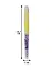 Текстовыделитель Crown, Multi Hi-Lighter Twin, двухсторонний жёлтый, фиолетовый 3/2 мм — 245967 — 2