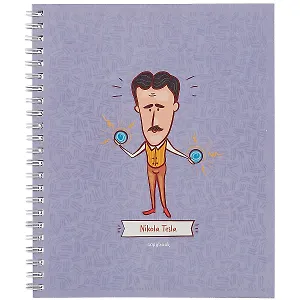 Тетрадь в клетку Listoff, "Величайшие умы", 48 листов, в ассортименте