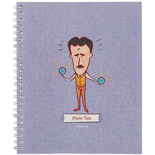 Тетрадь в клетку Listoff, "Величайшие умы", 48 листов, в ассортименте 2901040