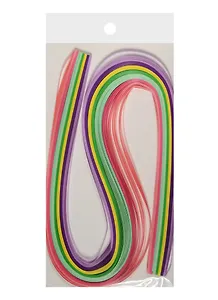 Бумага для квиллинга в пакете с подложкой (3mm) (120 листов) (52cm) нежный с зеленым (11-23988