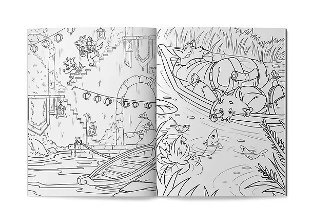 Книга В поисках приключений: сокровища леса: книжка-раскраска () — 2